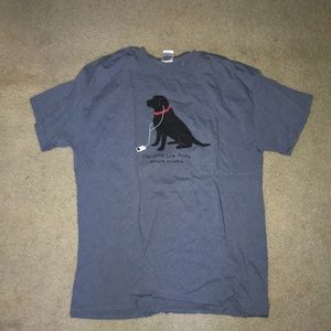Black dog t shirt